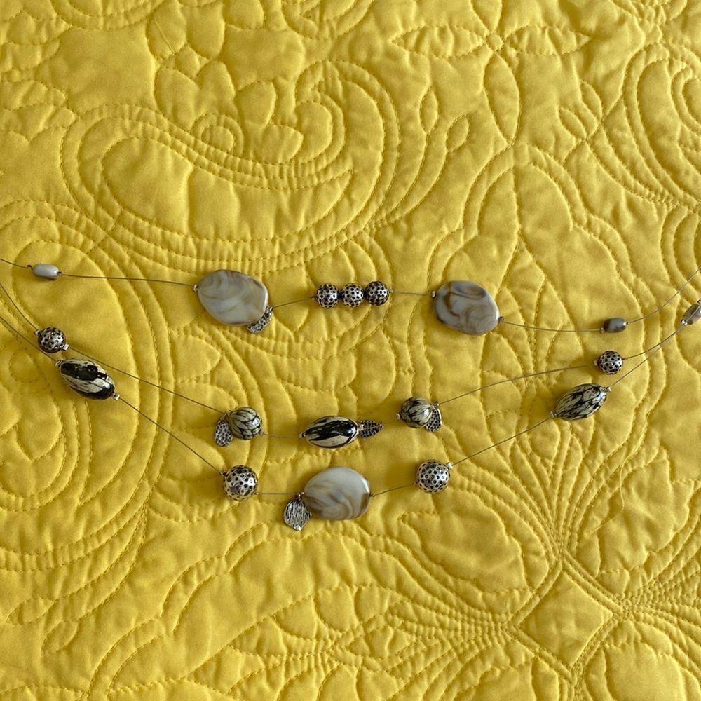 Chico’s 3 strand Beaded Necklace - Picture 2 of 2